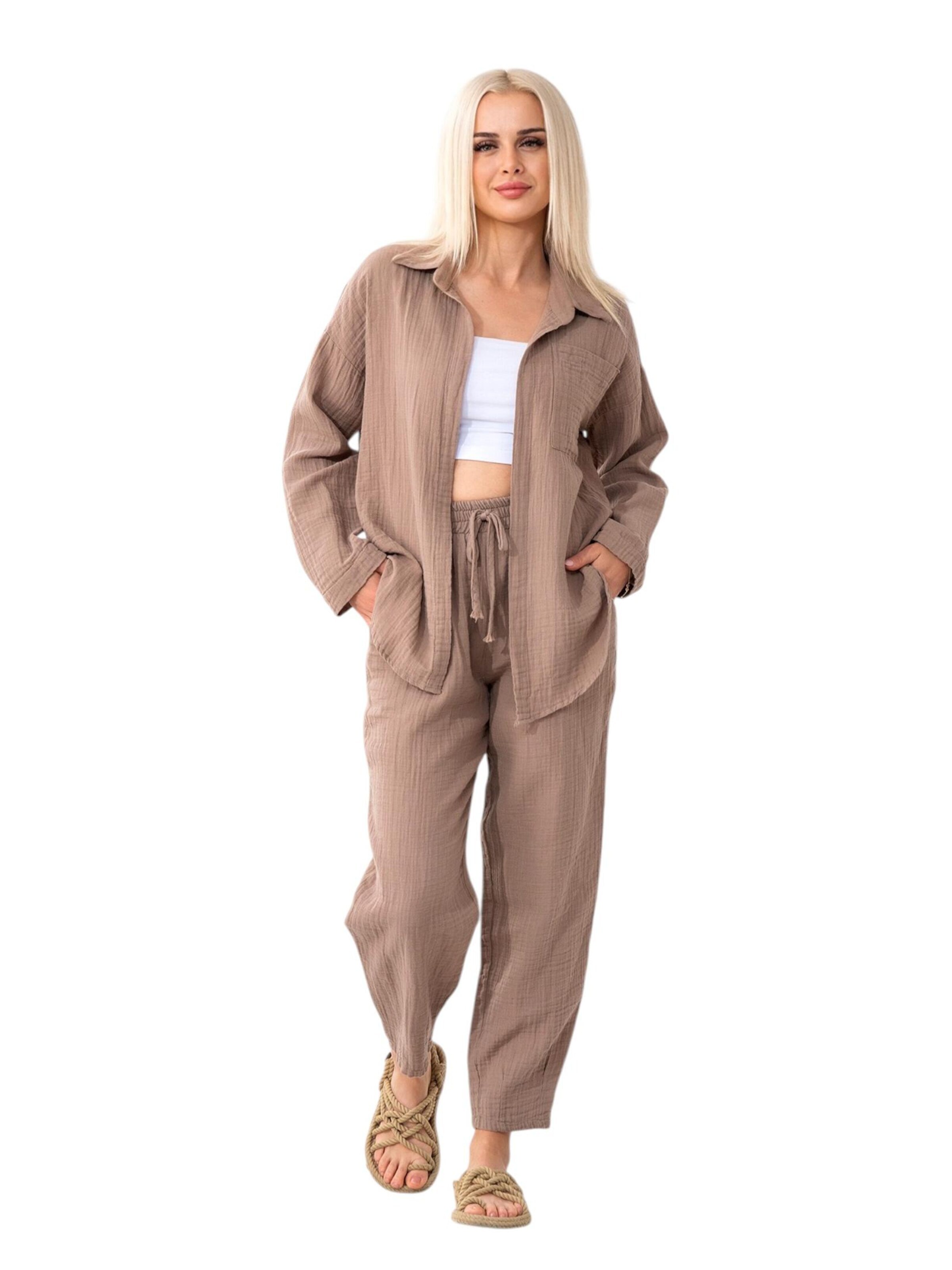 WENOR Bluse 'NALYA'‌‌‌ in Beige