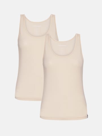 Copenhagen Bamboo Onderhemd in Beige: voorkant