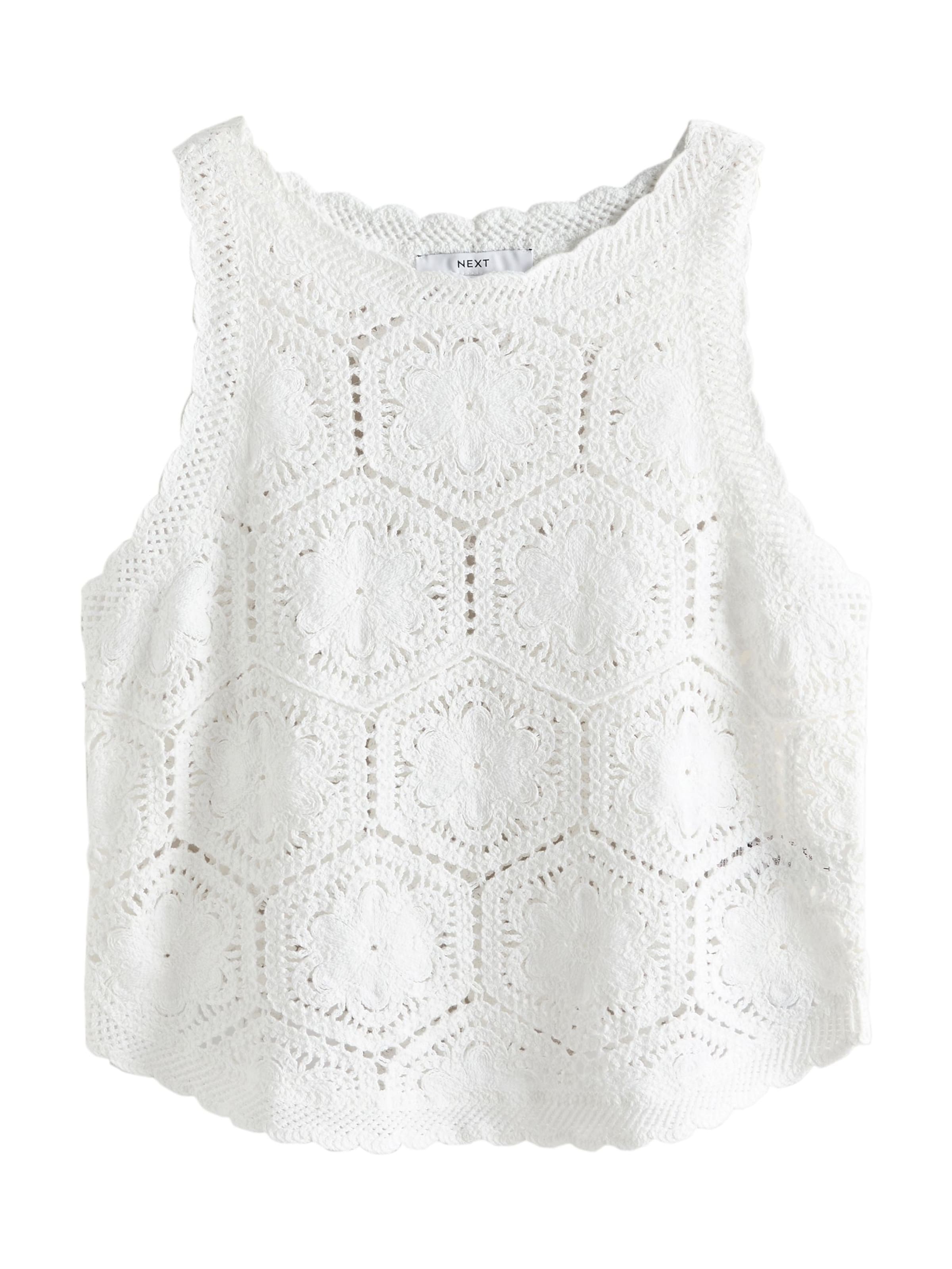 Top in maglia di Next in bianco: frontale