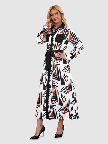 LapaPlus Blusenkleid in Mischfarben