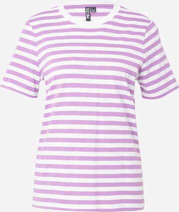 PIECES - Camisa 'Ria' em roxo: frente