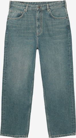 Baggy Jeans de la Pull&Bear pe albastru: față