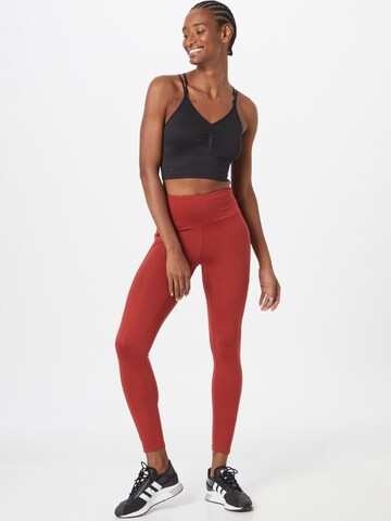 Marika Skinny Spodnie sportowe 'WANDERER' w kolorze czerwony