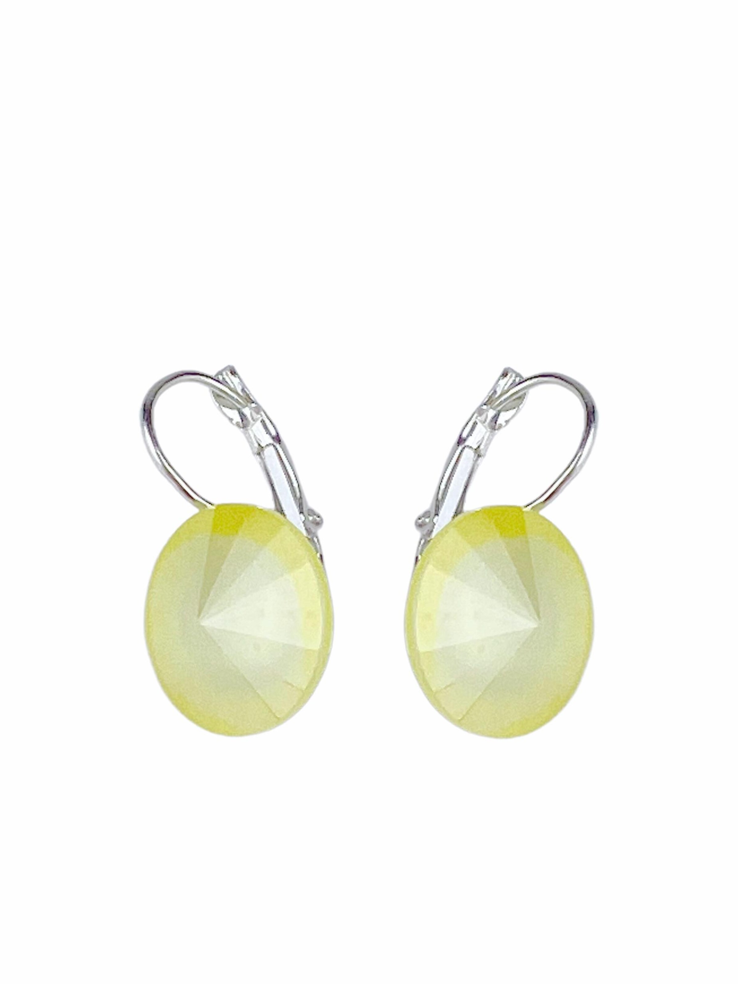 COLLEZIONE ALESSANDRO Earrings 'München' in Yellow: front