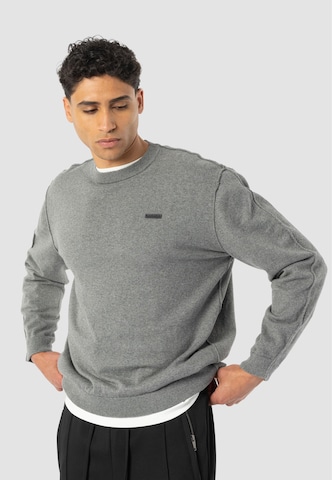 Elias Rumelis Sweatshirt 'IDRIS' in Grey: front