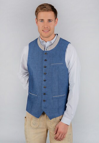 STOCKERPOINT Traditional Vest 'Domenico' in Blue: front