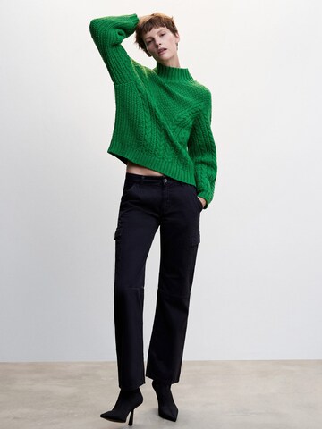 MANGO Sweater 'Bambi' in Green