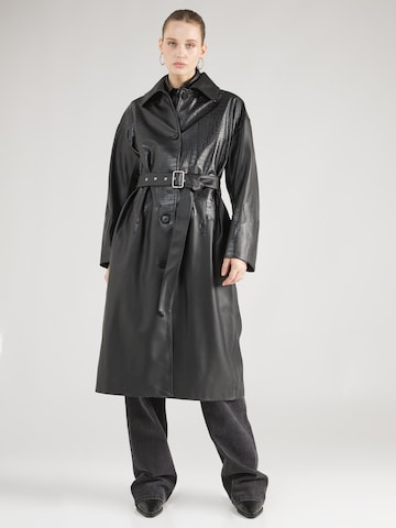 HUGO Between-Seasons Coat 'Maflame-1' in Black: front