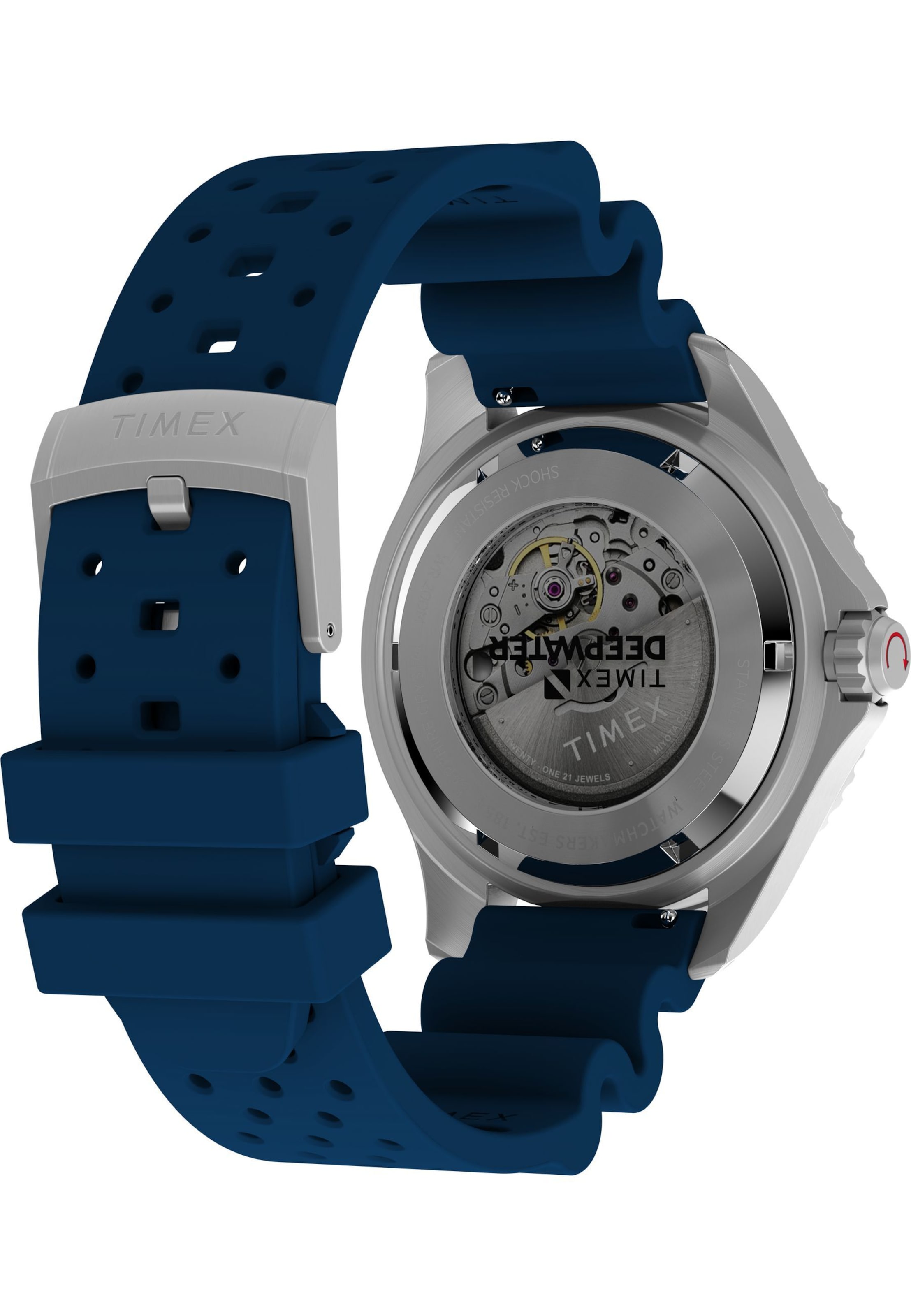 Orologio analogico 'Deepwater Meridian' di TIMEX in blu