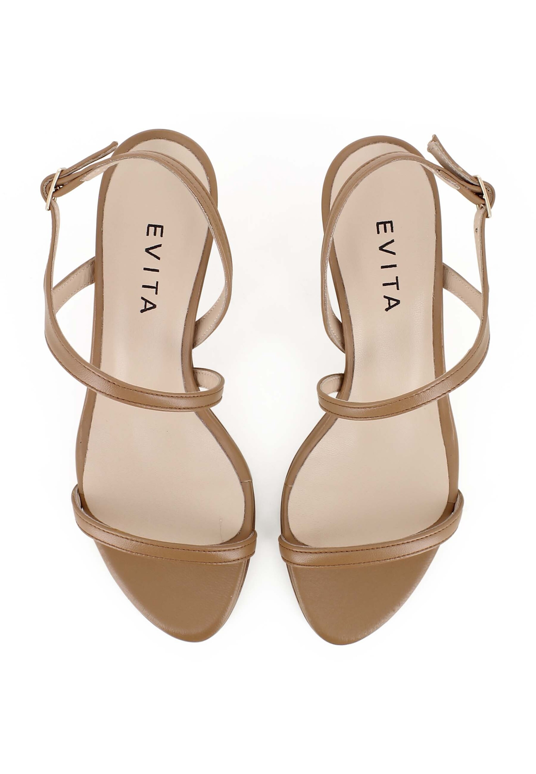 EVITA Sandalen met riem 'TUANA' in Bruin