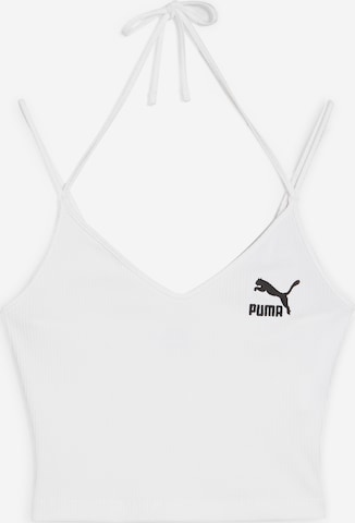 PUMA - Top deportivo en blanco: frente