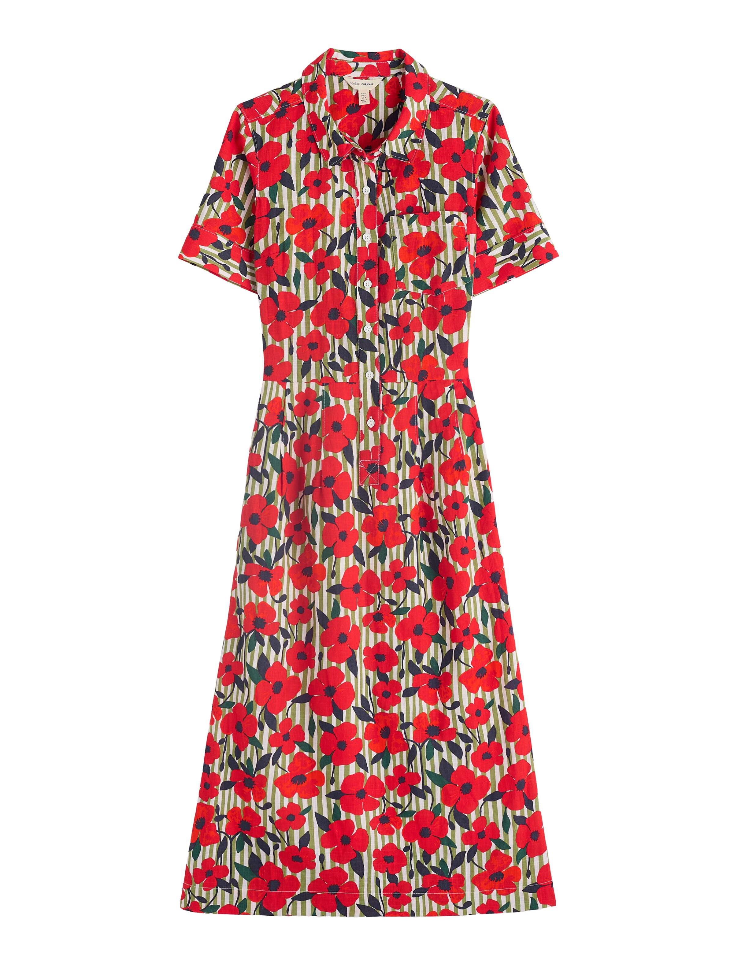 Seasalt Cornwall Puseromekko 'Birch Glade' värissä punainen: etupuoli