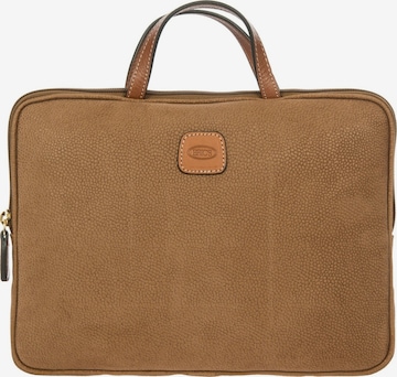Bric's Laptoptasche 'Life' in Braun: Vorderseite