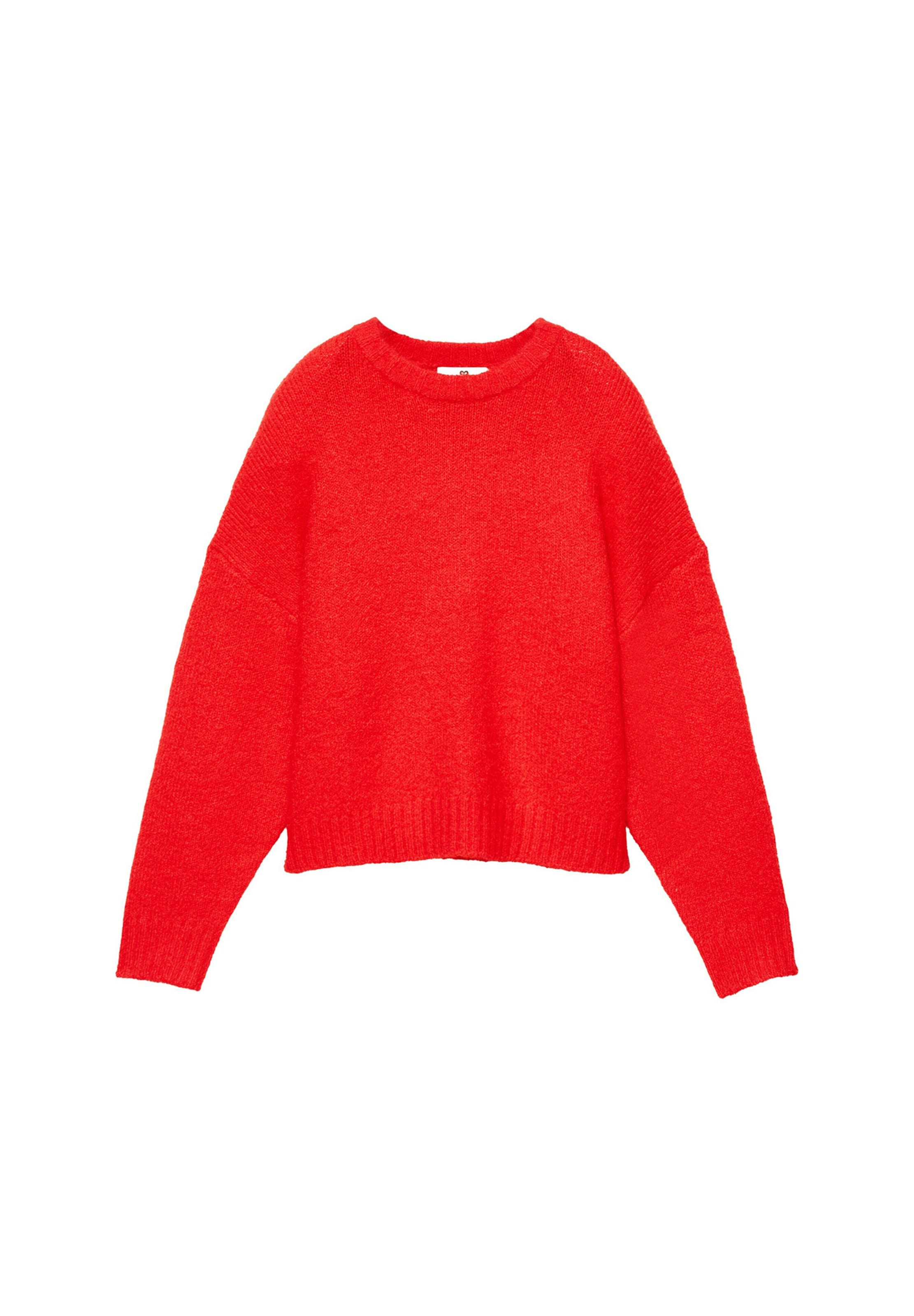 Pull&Bear Pulover | rdeča barva: sprednja stran