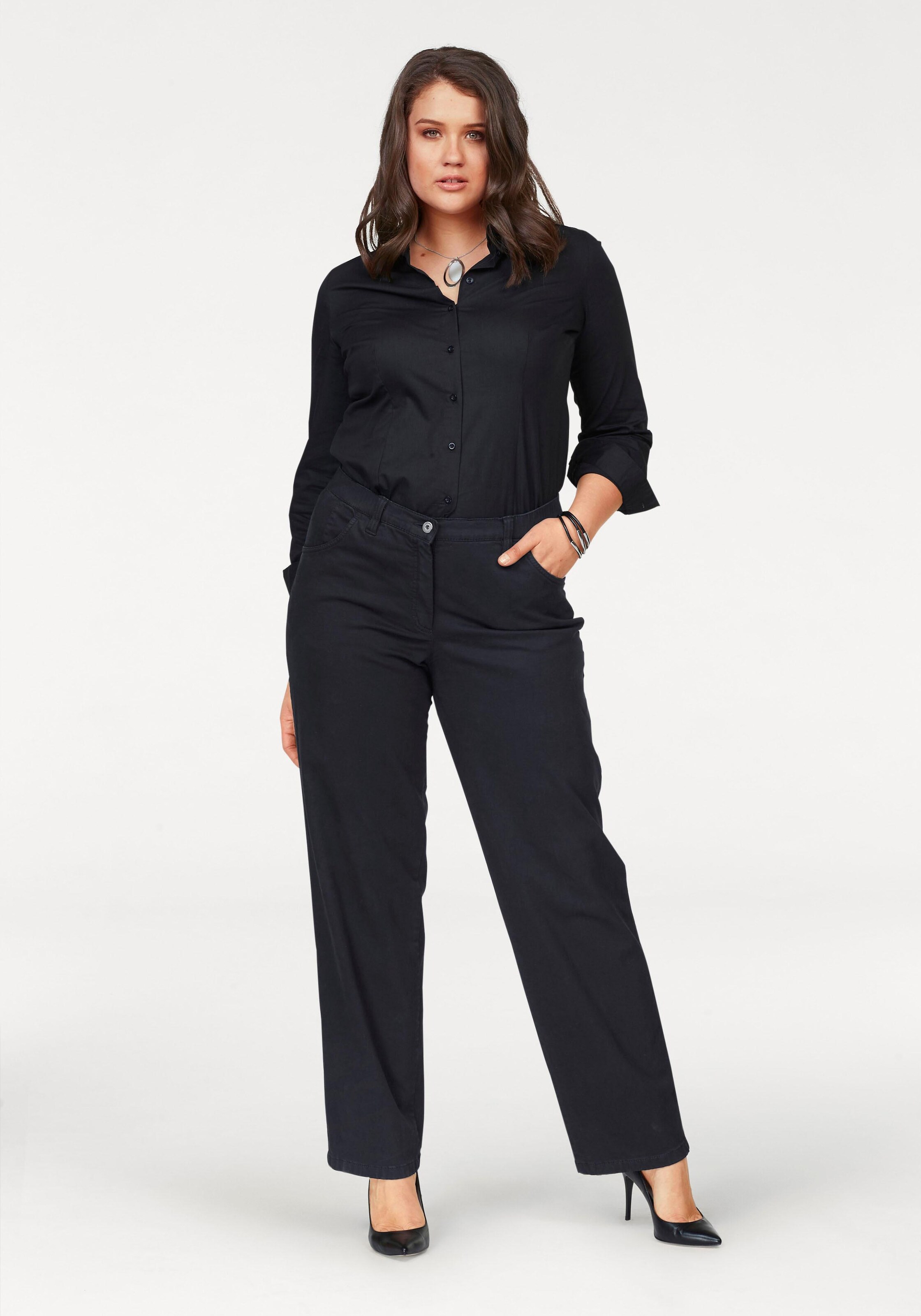 KjBRAND Regular Jeans in Black: front