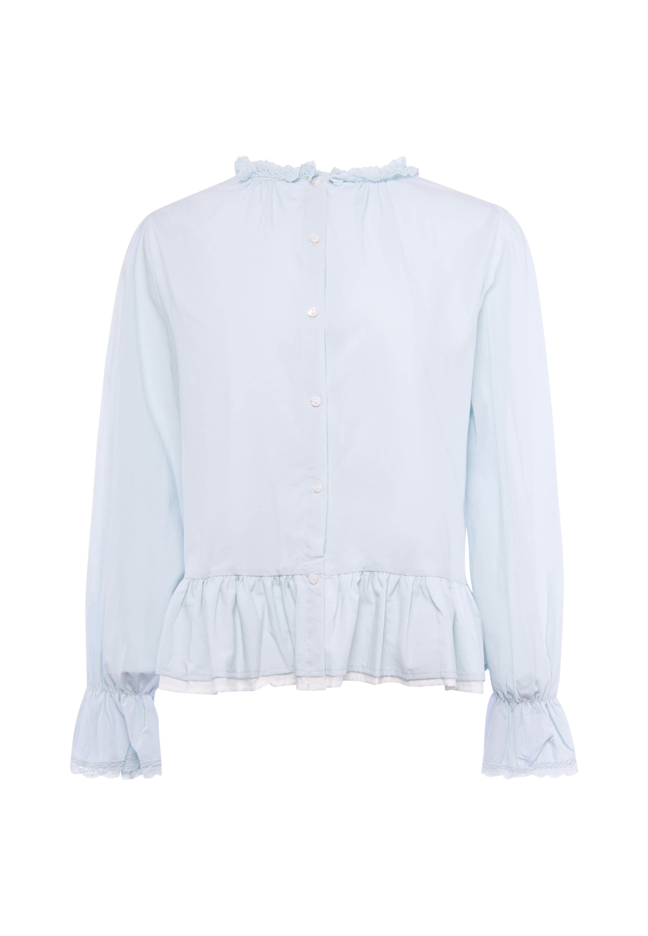 faina - Blusa en azul: frente