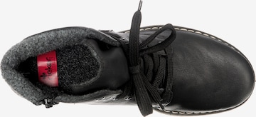 Rieker Lace-Up Ankle Boots in Black