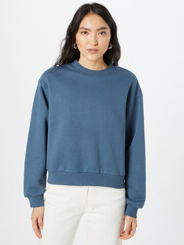 Sweat-shirt 'Amaze' WEEKDAY en bleu : devant