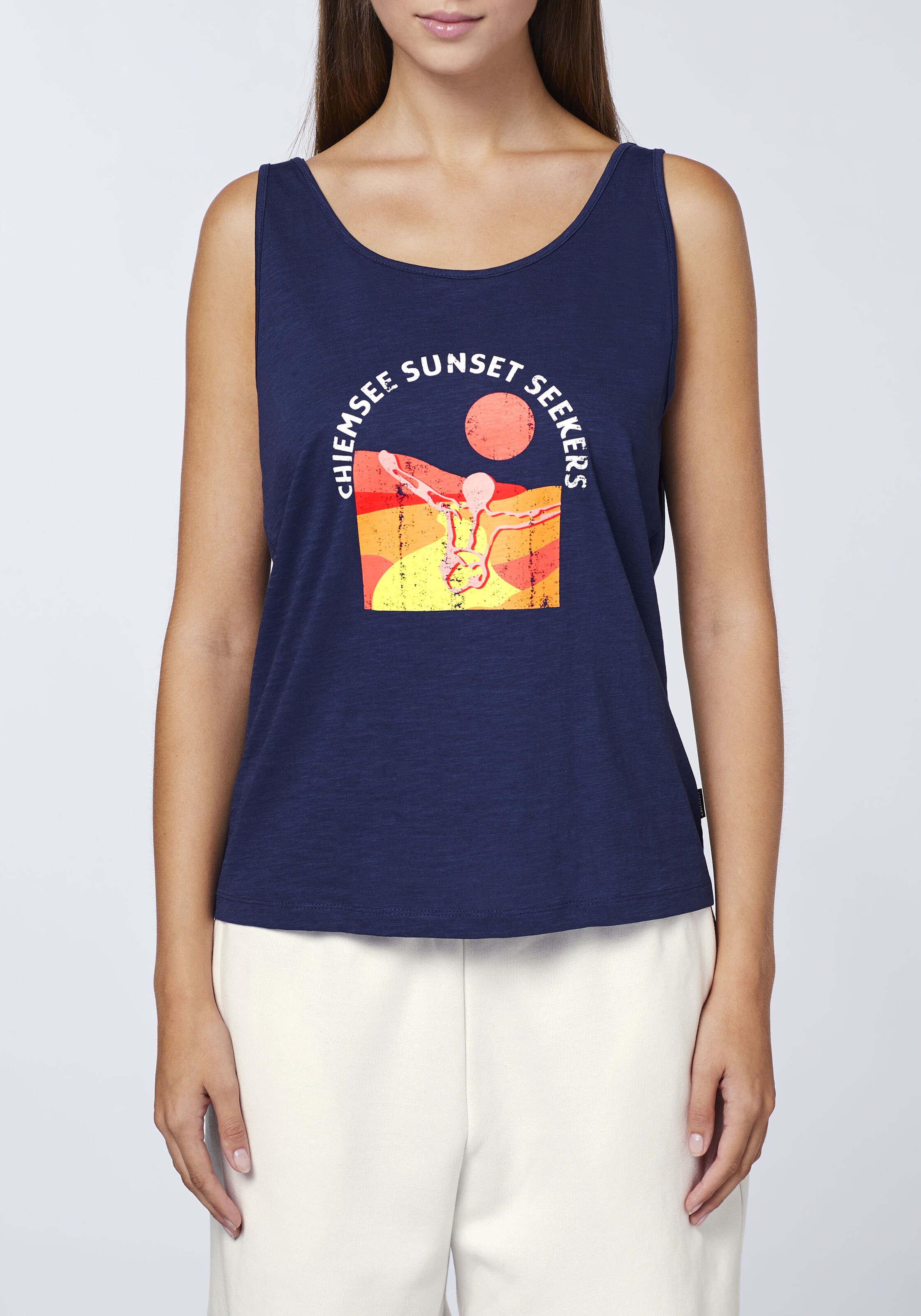 トップス CHIEMSEE CHIEMSEE Top in Dark Blue | ABOUT YOU