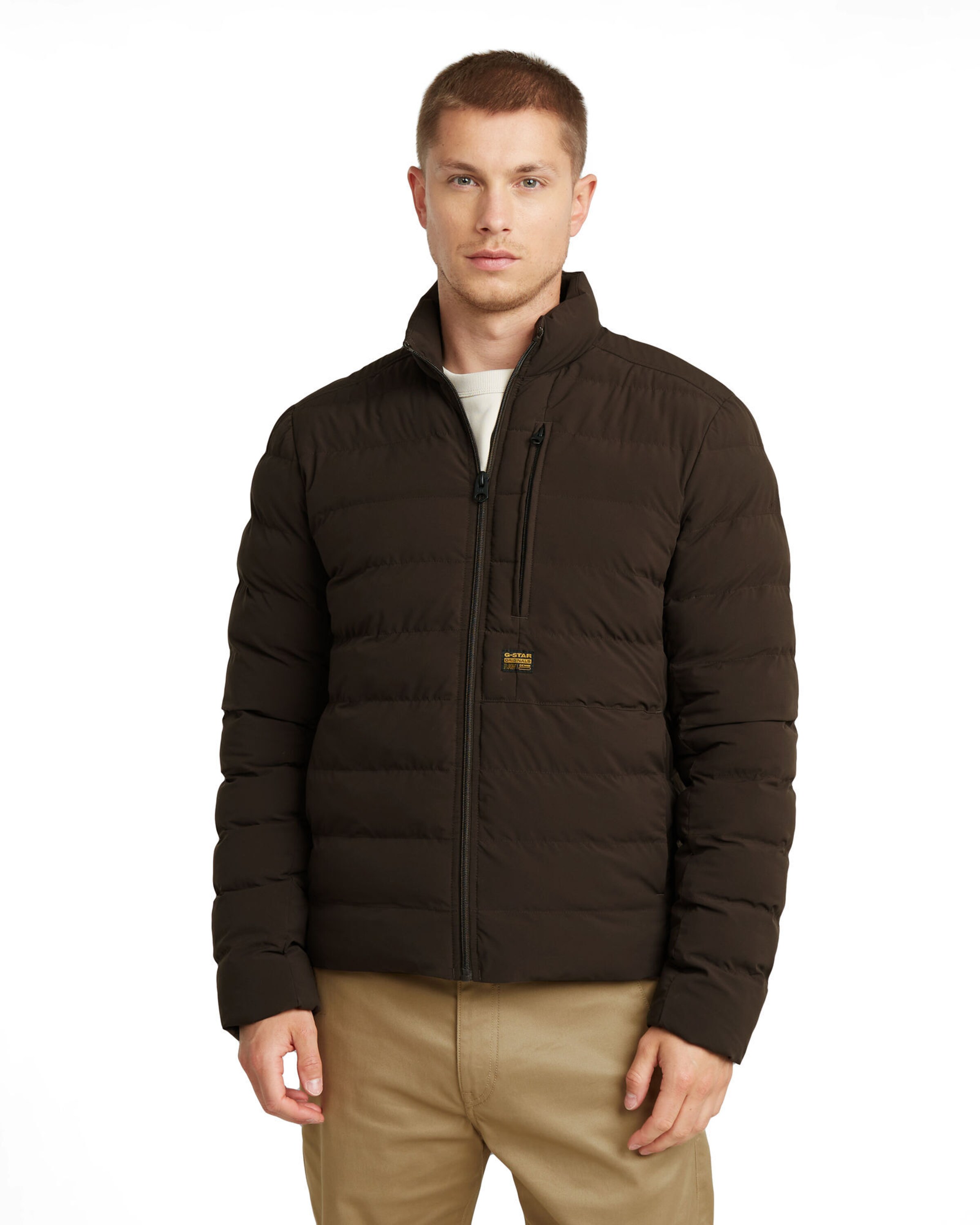G-STAR Between-Season Jacket 'Foundation' in Brown: front