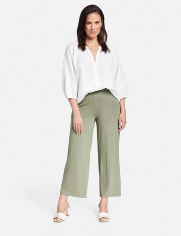 GERRY WEBER Wide leg Παντελόνι σε πράσινο