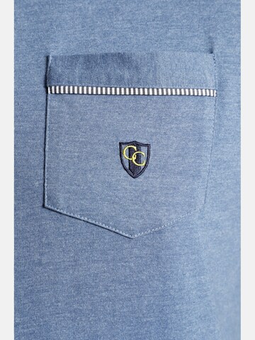 Charles Colby Langarm-Poloshirt ' Earl Terry ' in Blau