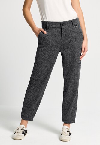 Street One Studio Regular Cargo Pants in Black: front