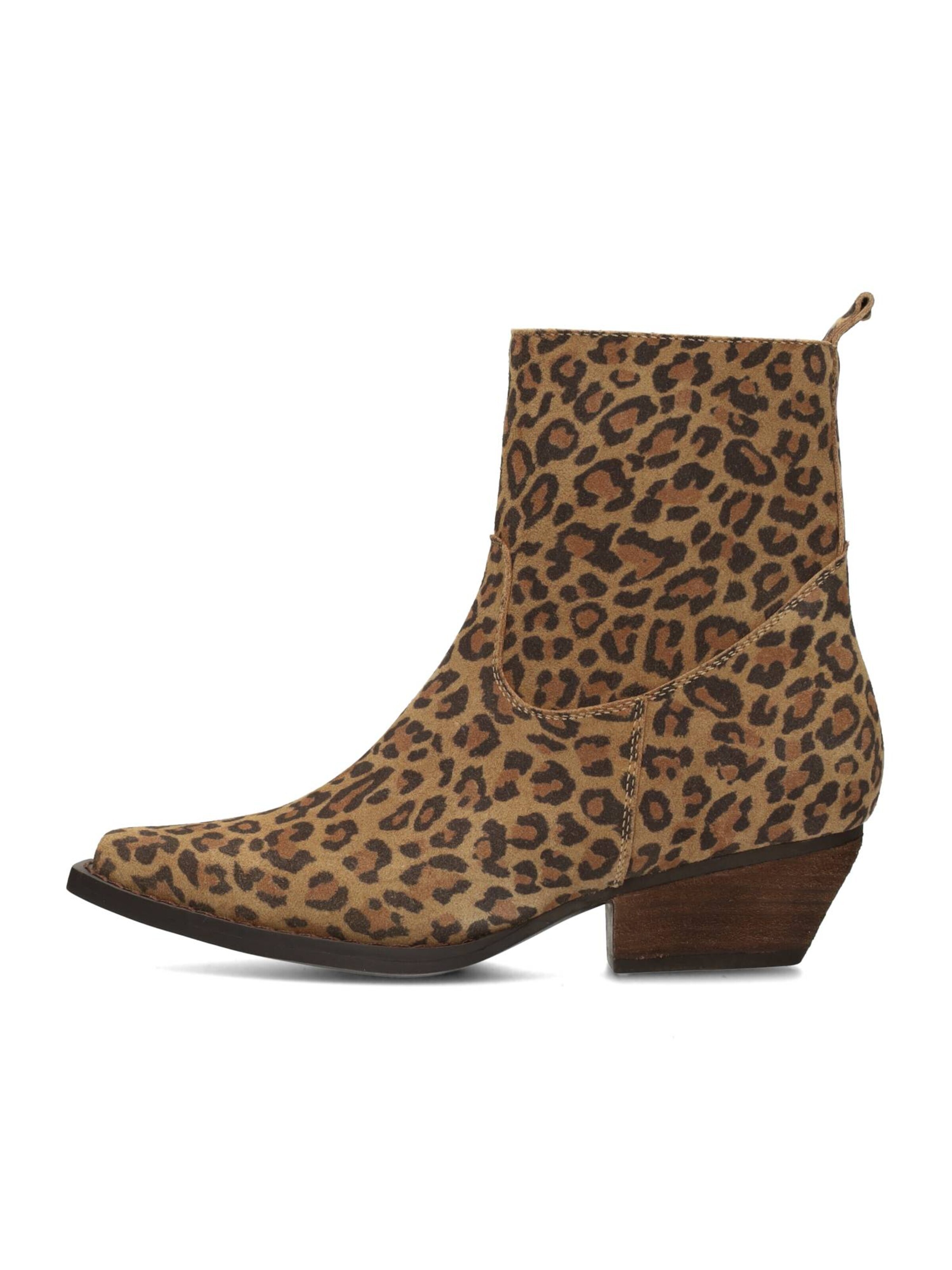 Poelman Ankle Boots 'Dana' in Brown: front
