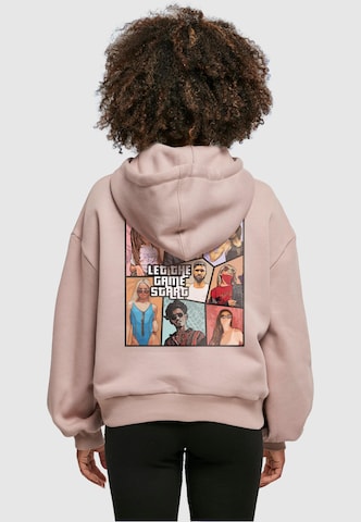 Merchcode Sweatshirt 'Grand Collage' in Pink: predná strana