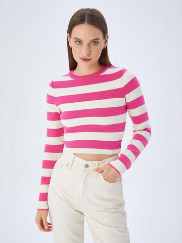Pull-over 'Pullover' MixRay en rose : devant