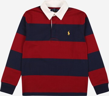 Tricou de la Polo Ralph Lauren pe roșu: față