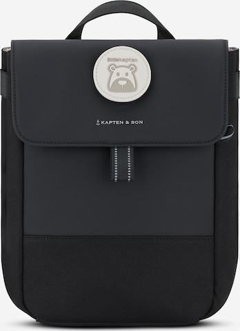 Kapten & Son Rucksack 'FYN' in Schwarz: Vorderseite
