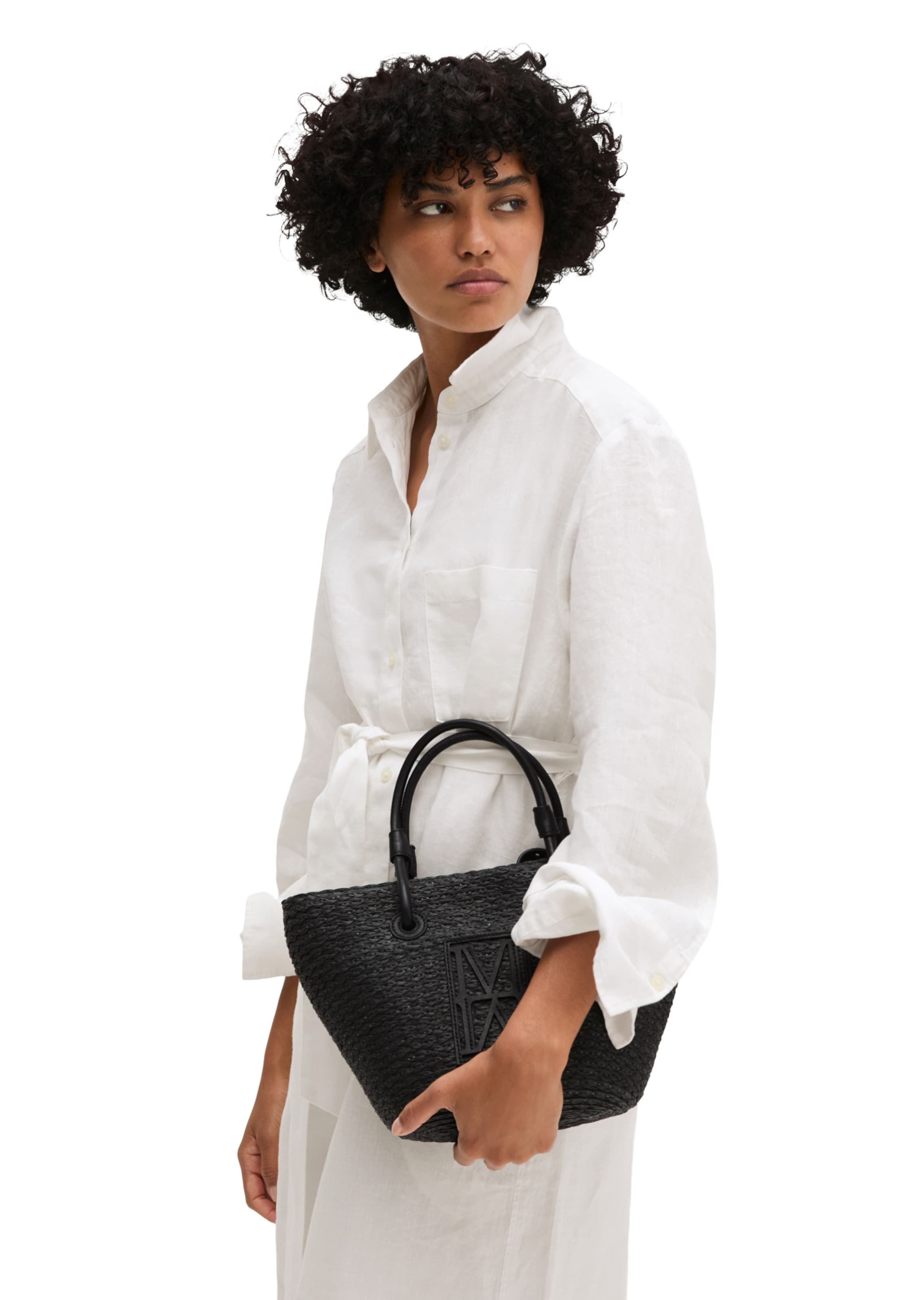 Marc O'Polo Shopper in Schwarz: Vorderseite
