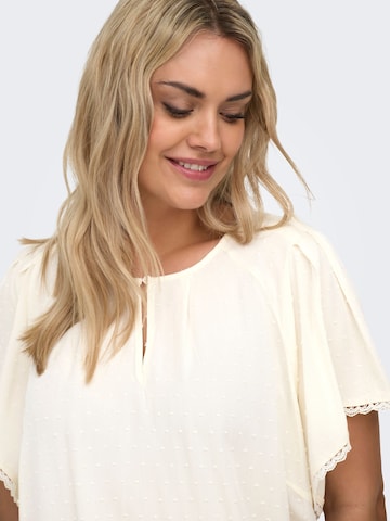 Camicia da donna 'CARTAMRA' di ONLY Carmakoma in bianco