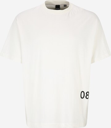 Only & Sons Big & Tall - Camiseta 'GUS' en blanco: frente