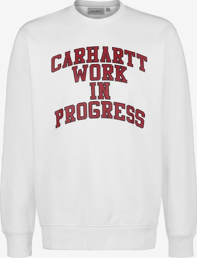 Carhartt WIP Sweat-shirt 'Division' en rouge foncé / noir / blanc, Vue avec produit