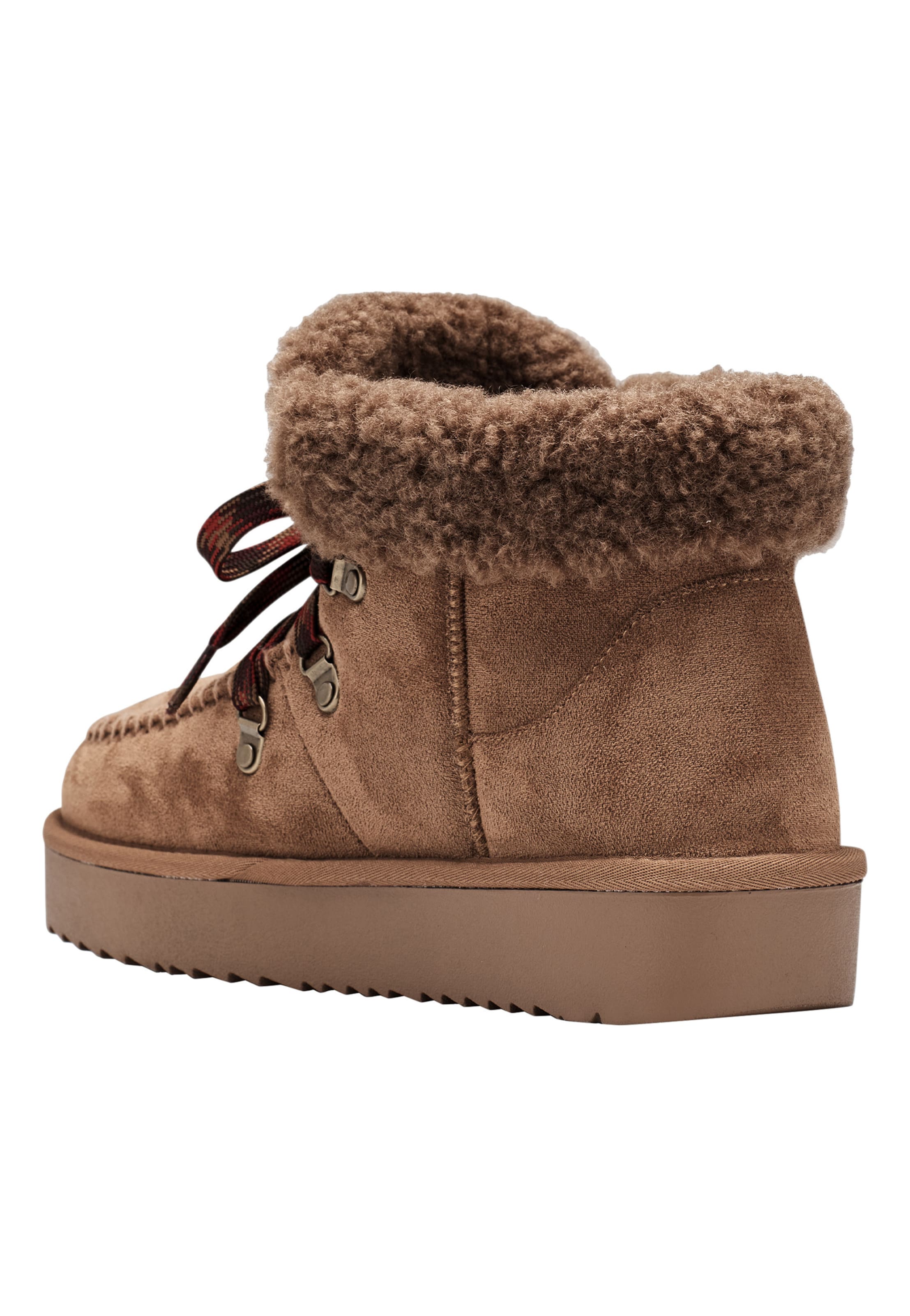Esprit Shoes Lace-up bootie 'Pitera' in Brown