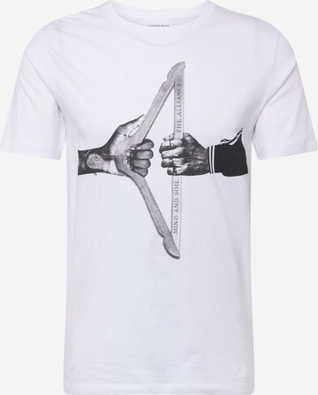 T-Shirt Lindbergh en blanc : devant