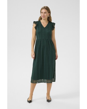 Cream Dress 'Danika' in Green
