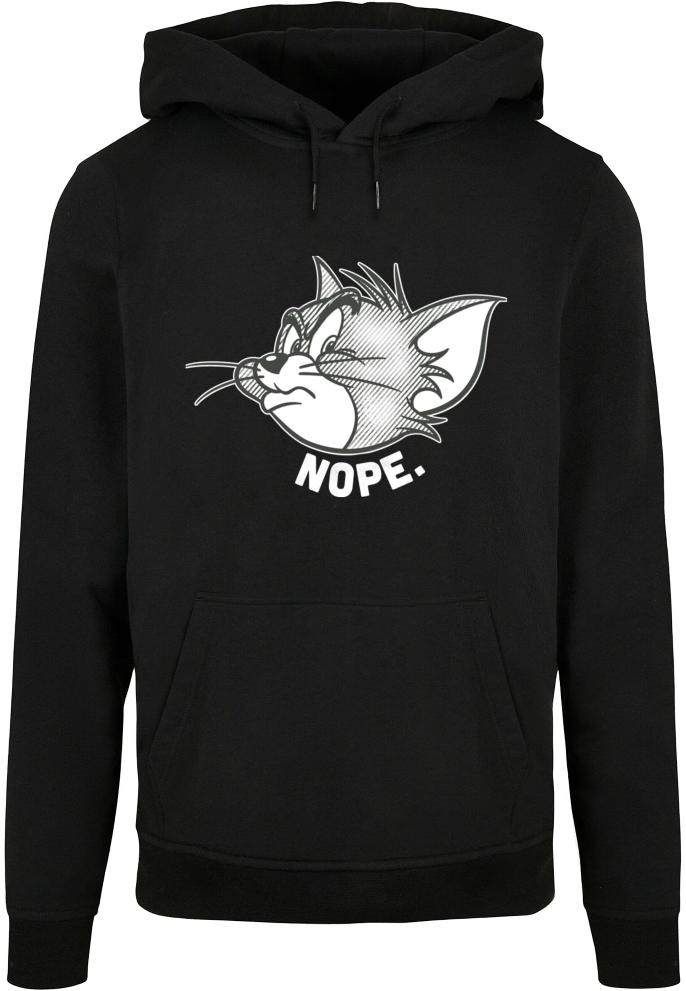 ABSOLUTE CULT Sweatshirt 'Tom and Jerry - Nope' in Schwarz: Vorderseite