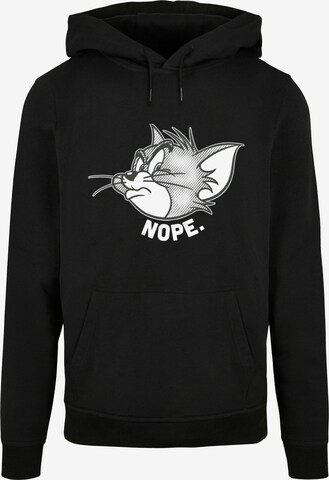 ABSOLUTE CULT Sweatshirt 'Tom and Jerry - Nope' in Schwarz: predná strana
