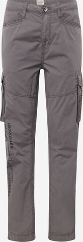 CAMP DAVID Cargo Pants in Grey: front