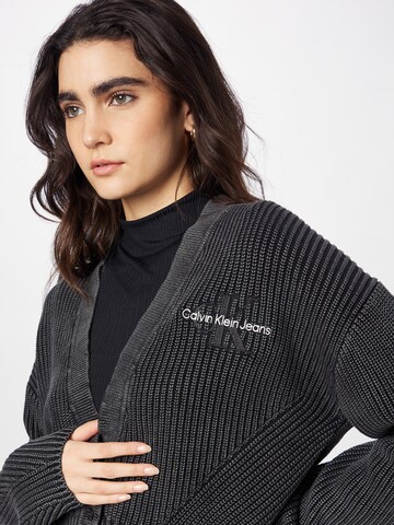 Calvin Klein Jeans Knit Cardigan in Black