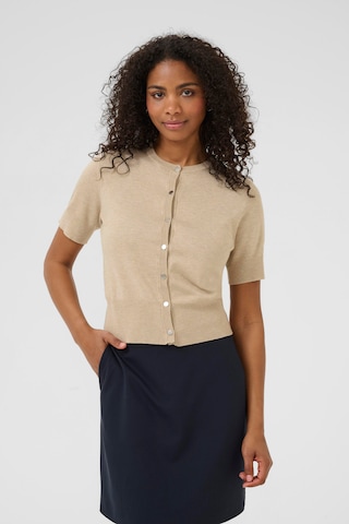 Kaffe Knit cardigan 'Lizza' in Beige: front