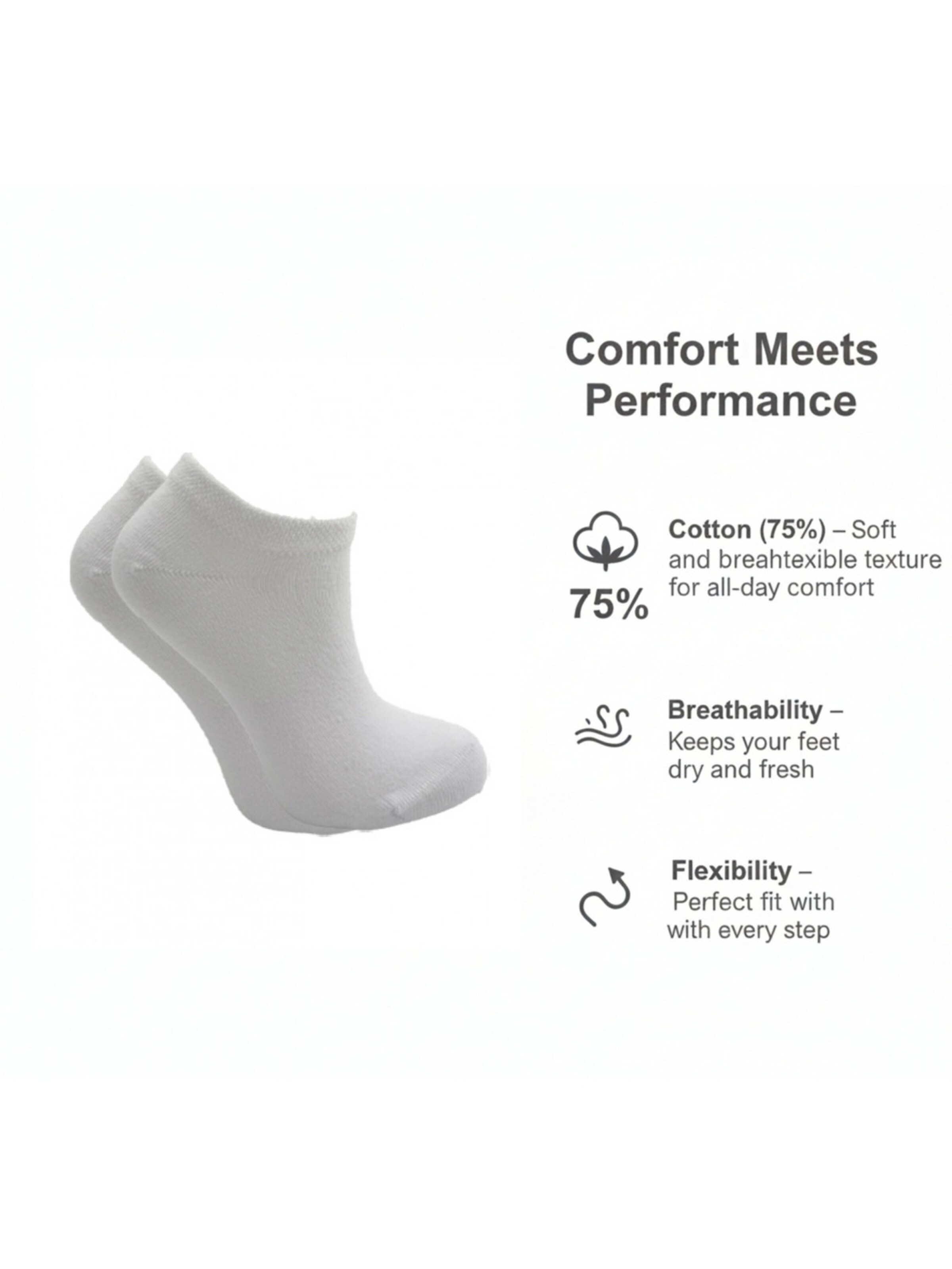 El Sueno Sokken 'Sneaker Socken' in Wit