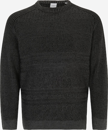 Jack & Jones Plus Sweter 'DAVIS' w kolorze czarny: przód