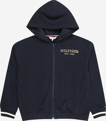 TOMMY HILFIGER Sweatjacke in Blau: predná strana