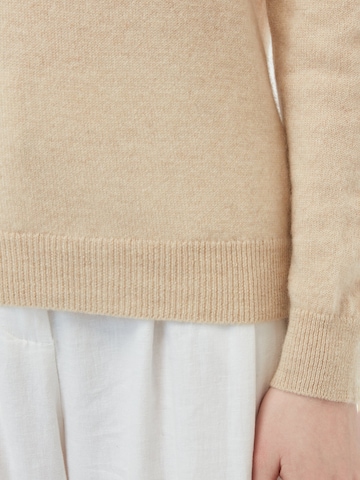 GOBI Cashmere Pullover 'Cashmere Hat & Sweater Set'‌‌‌‌ in Beige