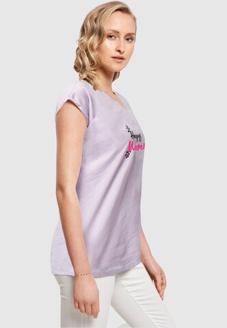 Merchcode Shirt 'WD - Happy Women's Day' in Purple