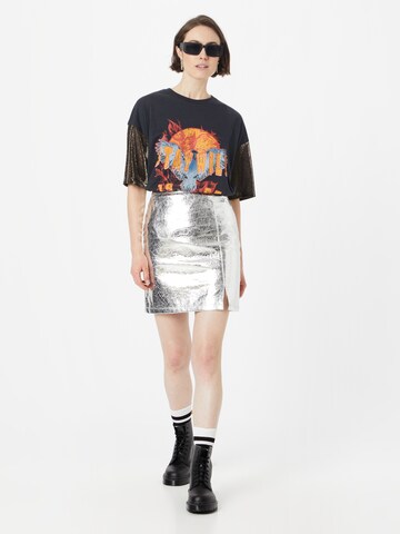 Warehouse Skirt in Silver